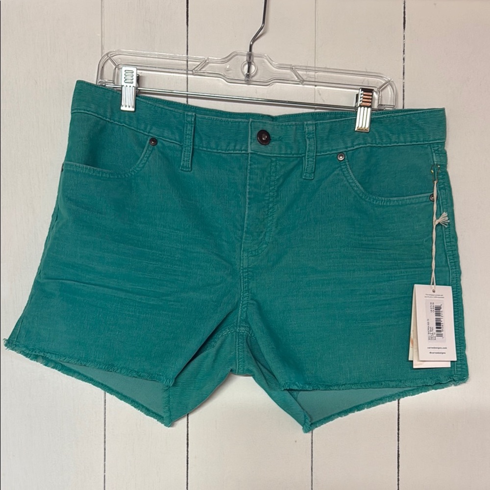 Carve Designs Green Corduroy Shorts